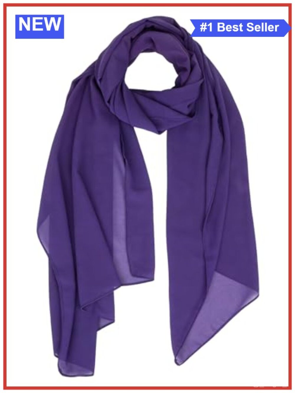 Womens Lightweight Chiffon Scarf Shawl Wrap Soft Sheer Fashion Scarves